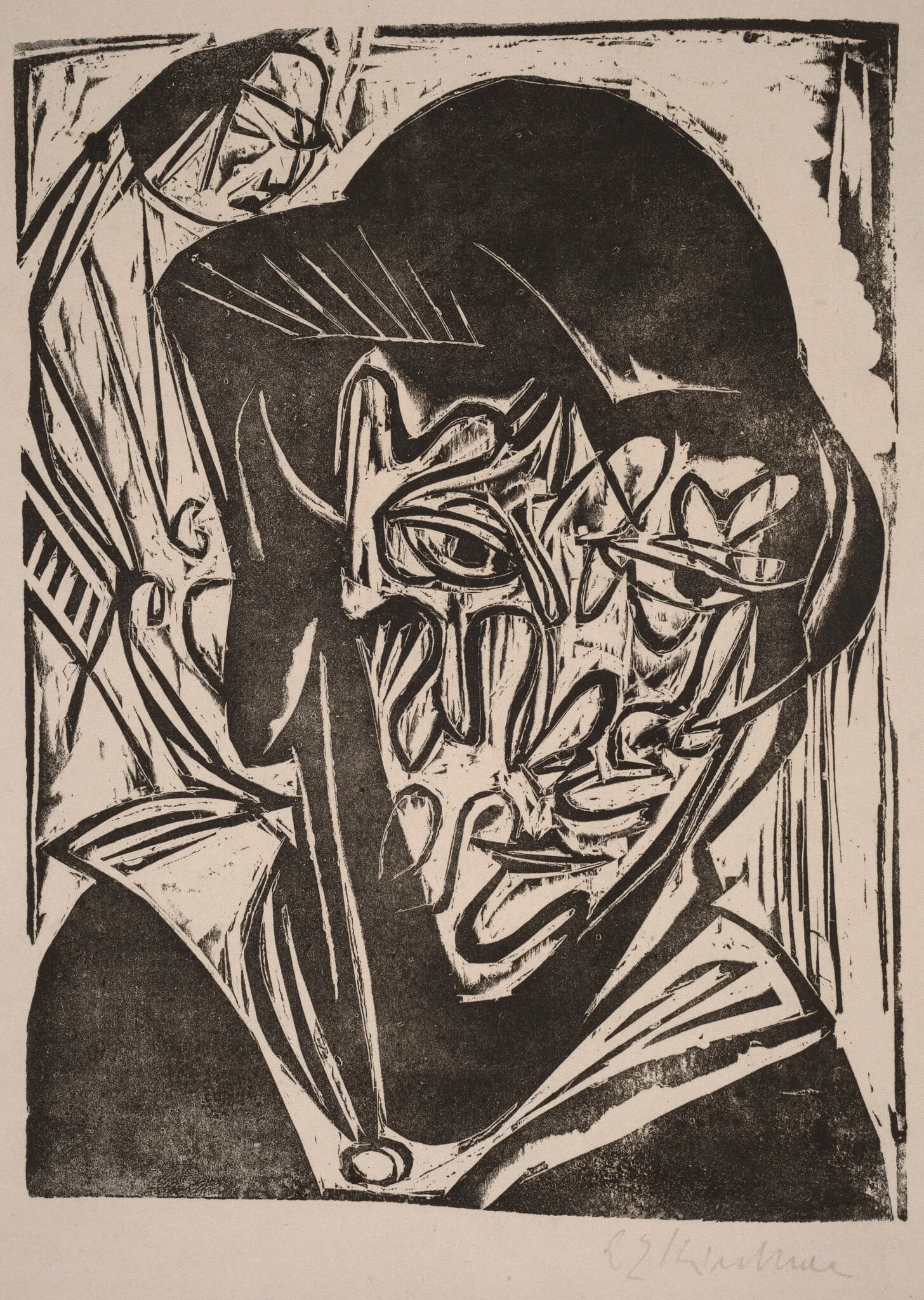 Woman with a Veil, detail