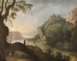 Paisaje, by Bartolomé Esteban Murillo, oil, 1601