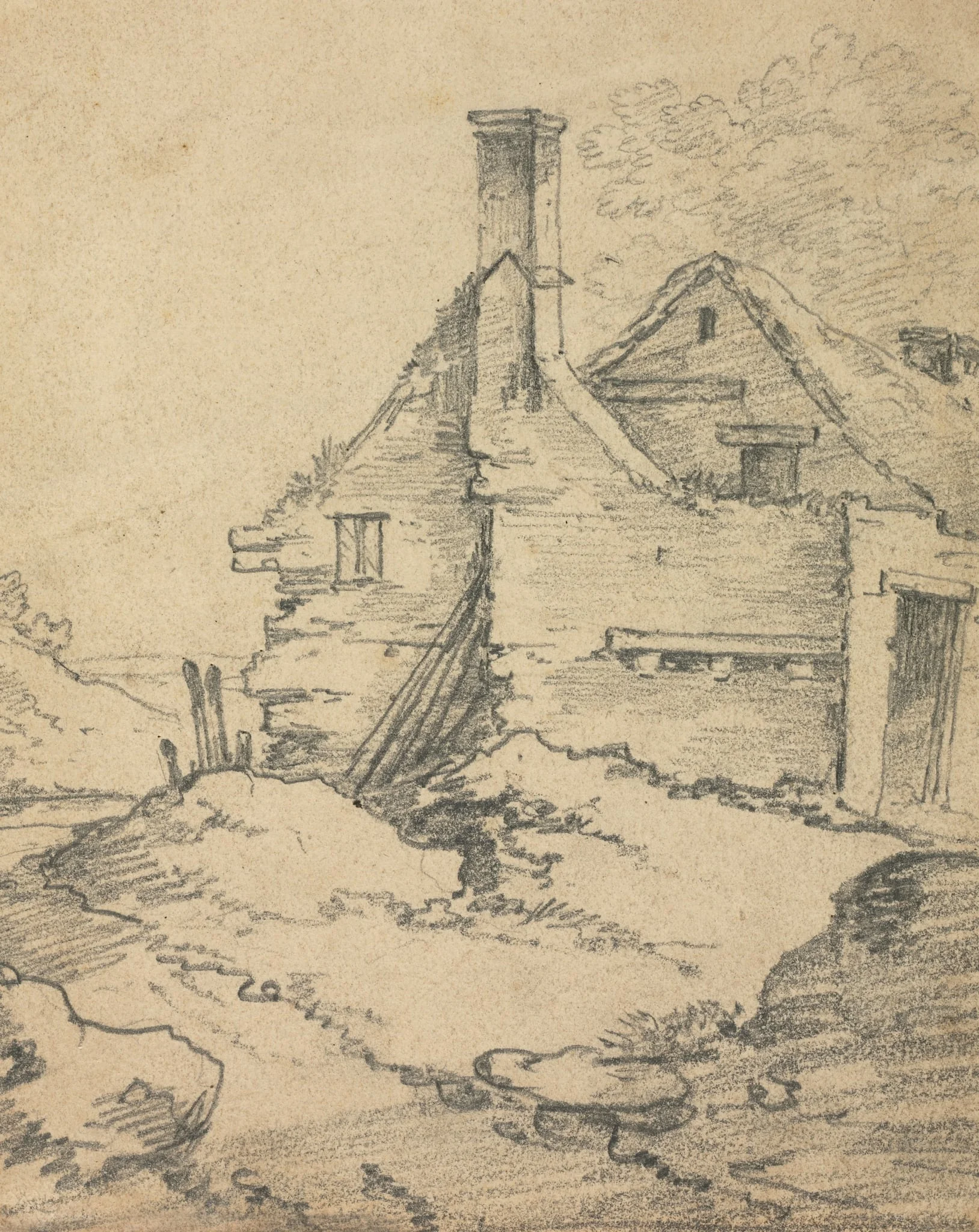 Houses in a Landscape, detail