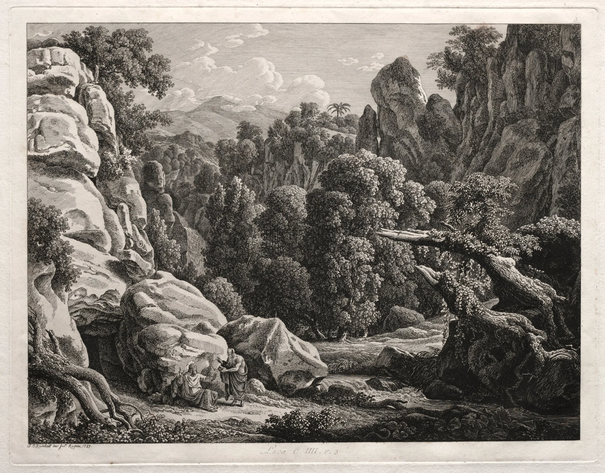 Heroic Landscape: Landscape with the Temptation of Christ, detail