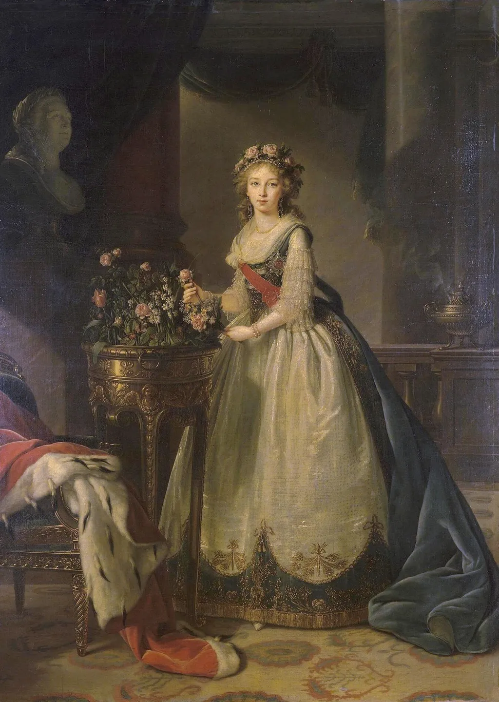 Portrait of Grand Duchess Yelizaveta Alexeyevna, by Élisabeth Louise Vigée Le Brun, oil, 1798