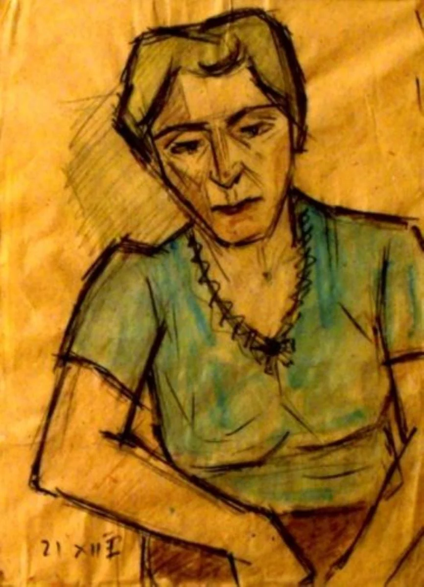 Portret de femeie, detail