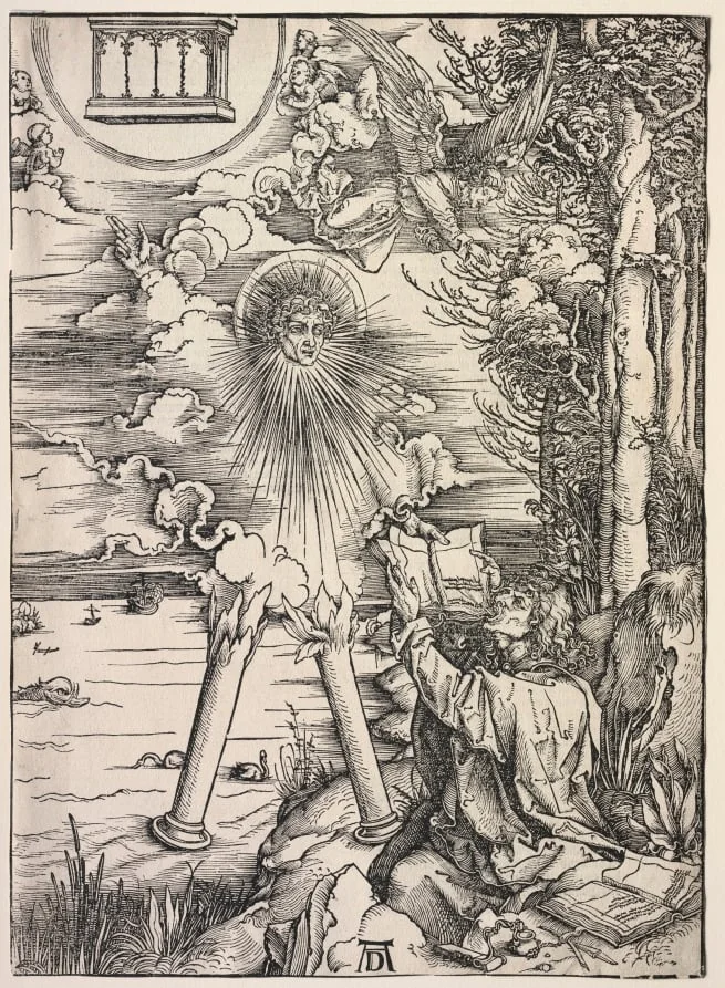 Revelation of St. John: St. John Devouring the Books, detail