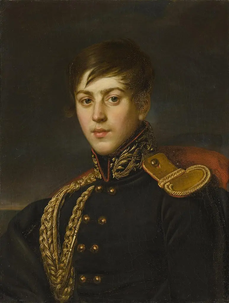 Portrait of Count Alexander Stroganov, by Alexander Varnek, oil, 1812