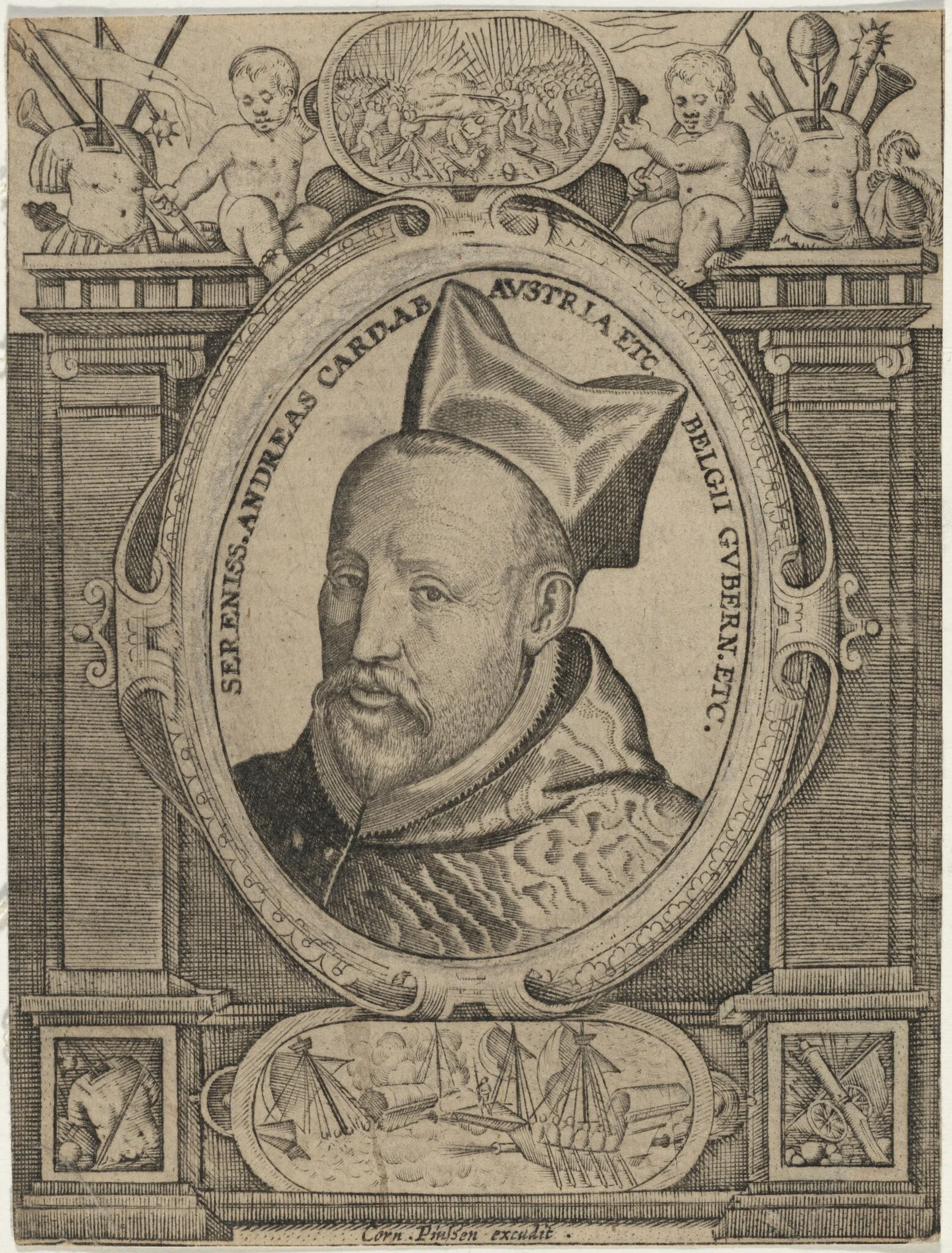 Andreas, Cardinal of the Holy Roman Empire, detail