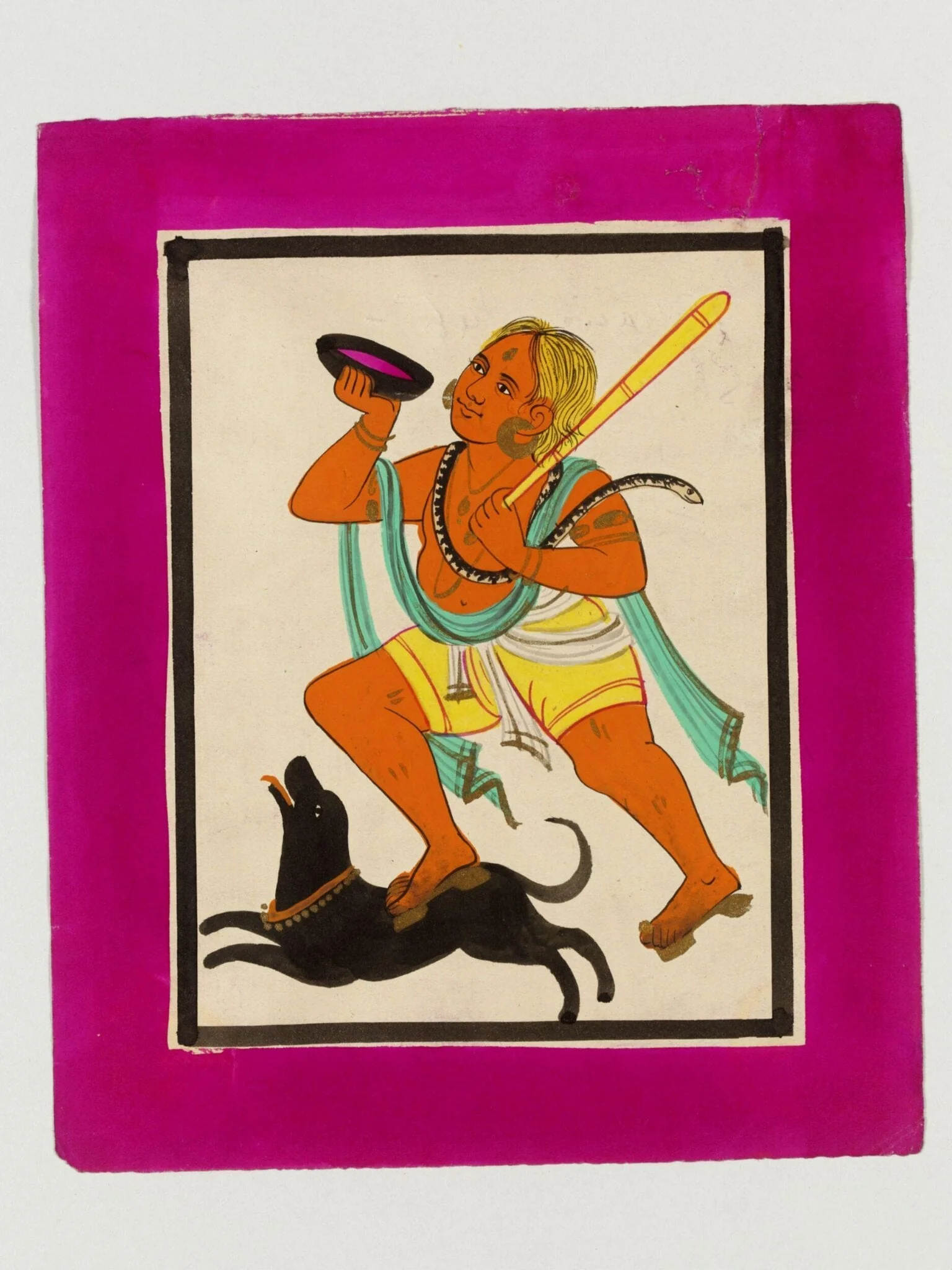 Shiva as Bhairava, detail
