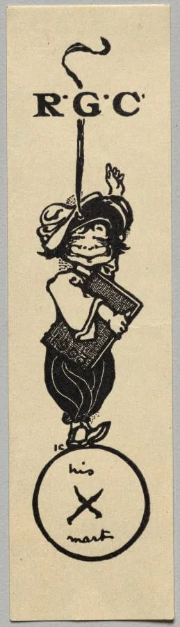 Bookplate: R. G. C., detail