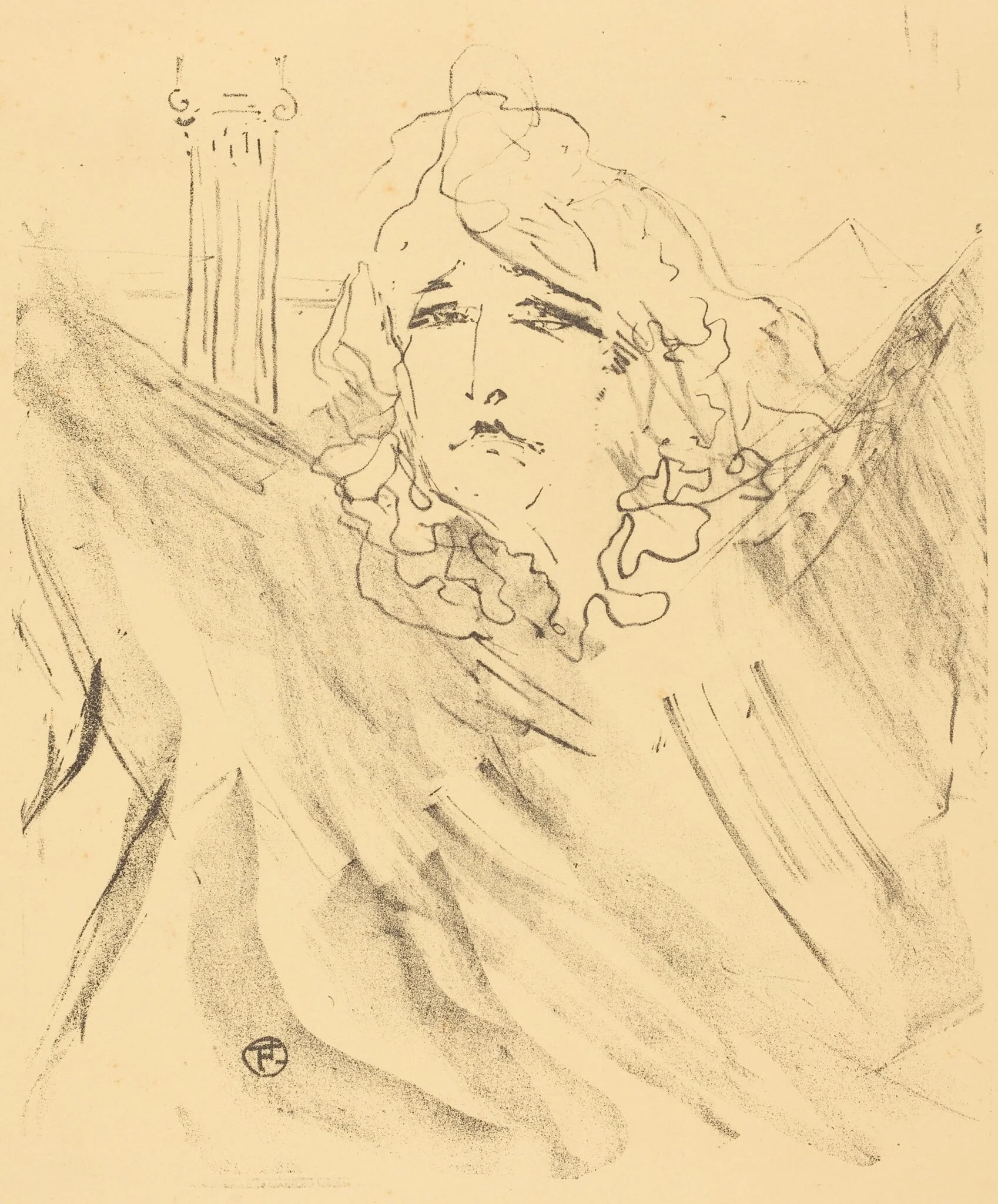 Sarah Bernhardt in "Cleopatra" (Sarah Bernhardt dans "Cléopatre"), detail