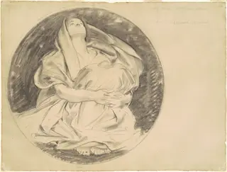 Study for "Astronomy", by John Singer Sargent, charcoal, 1921