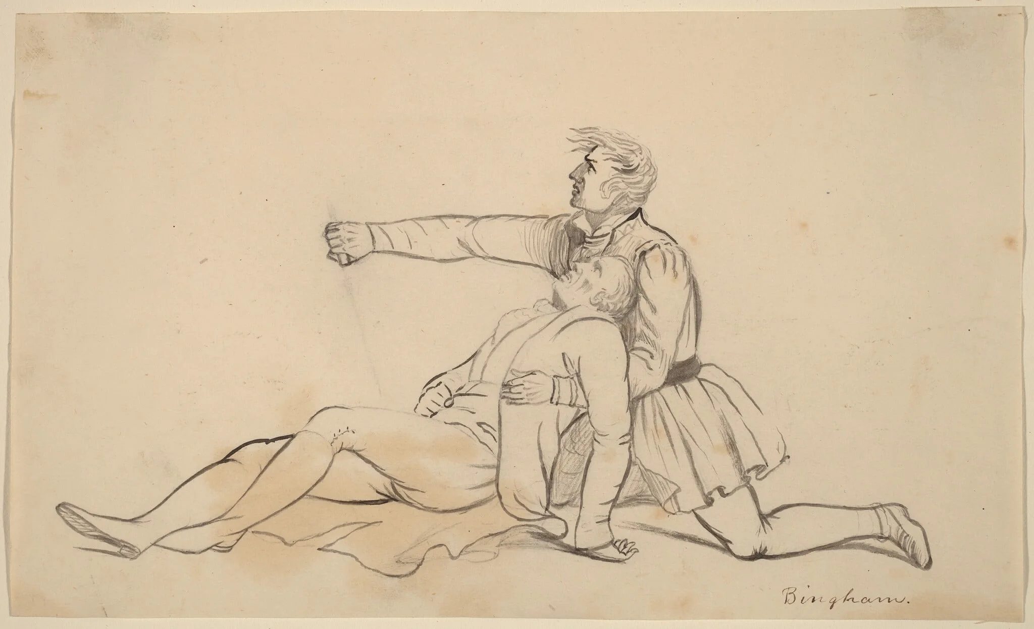 The Death of General Warren, detail