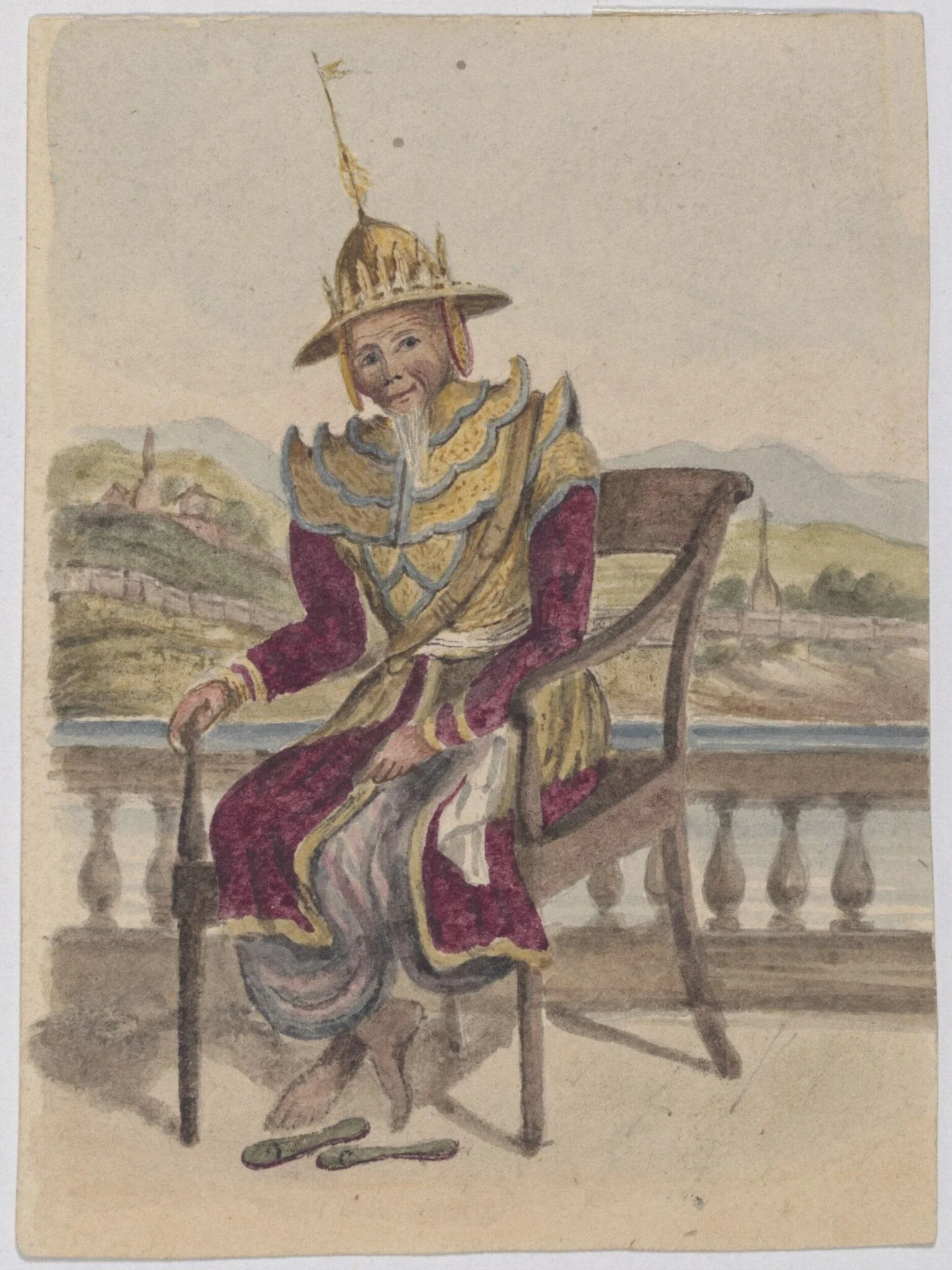 The Burmese Prime Minister, detail