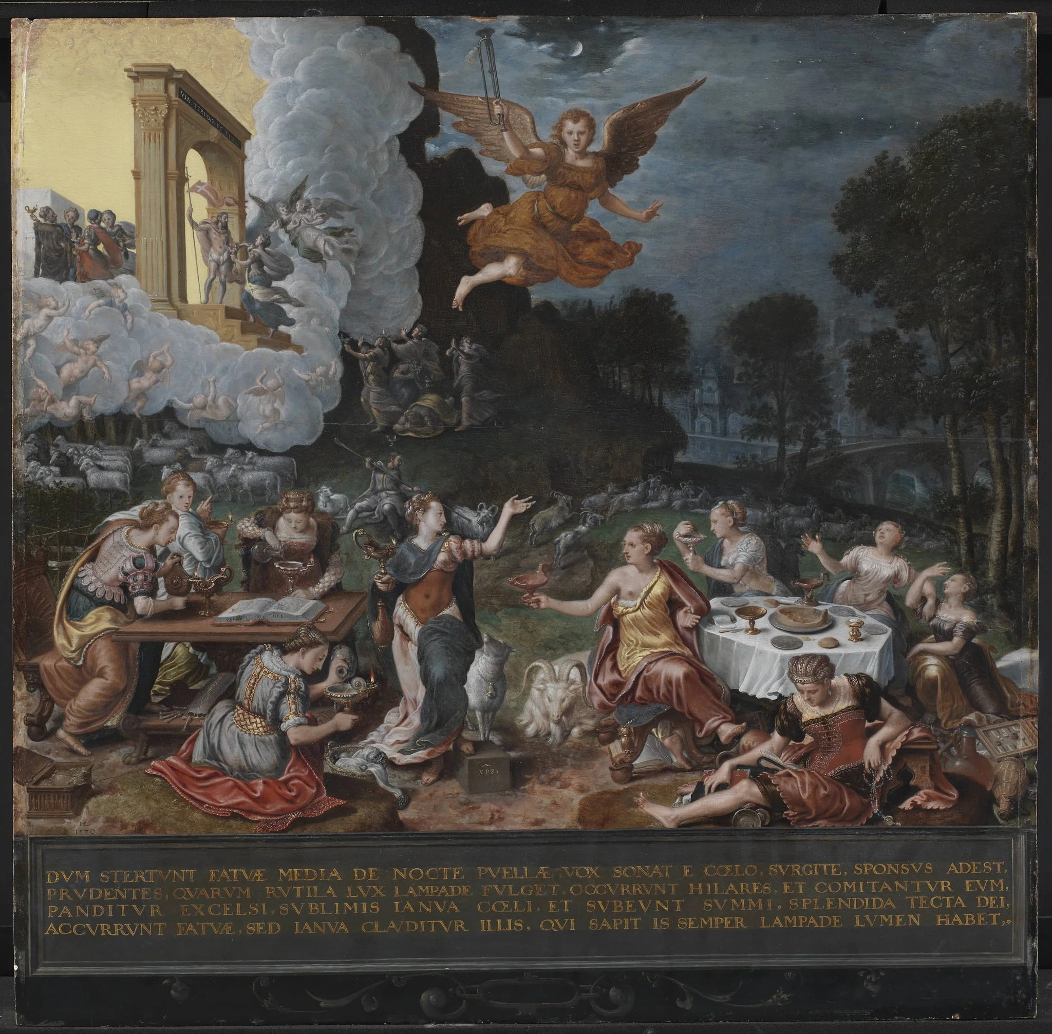 An Allegory of the Wise and the Foolish Virgins, detail