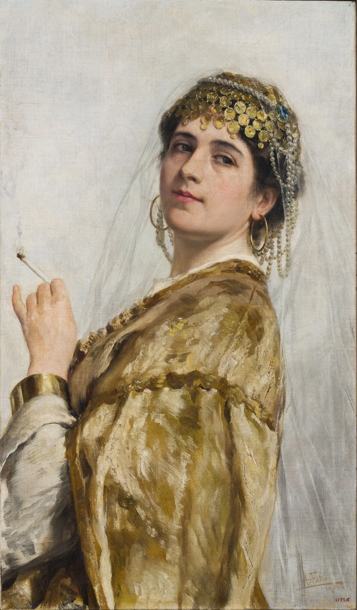 La bella sultana, detail