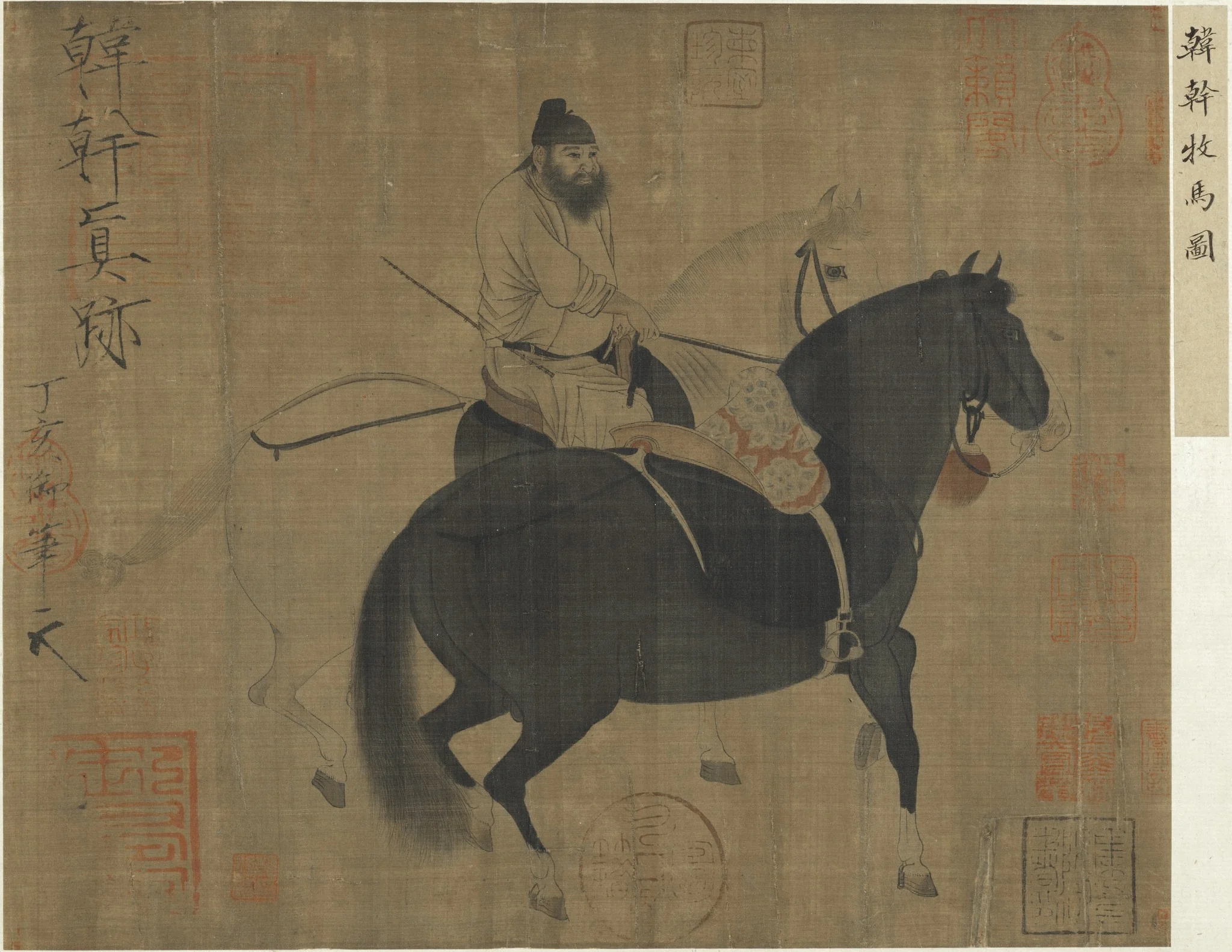 Man Herding Horses, detail