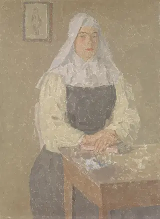 The Nun, by Gwen John, oil, 1917