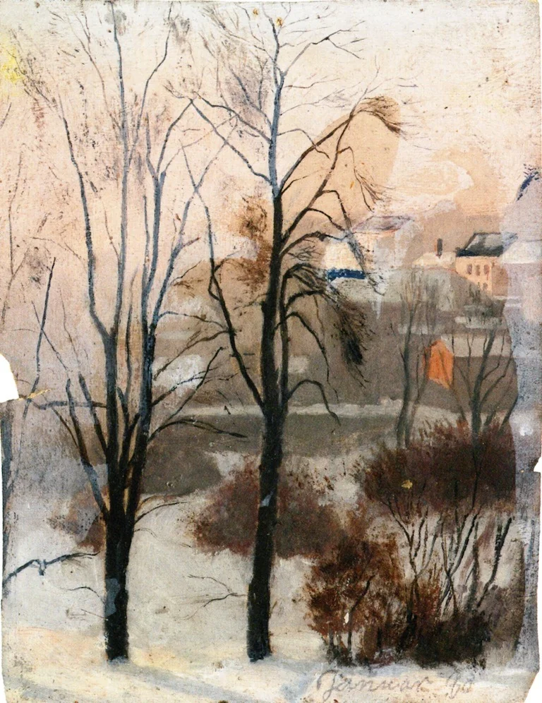 Vue depuis Fossveien, detail