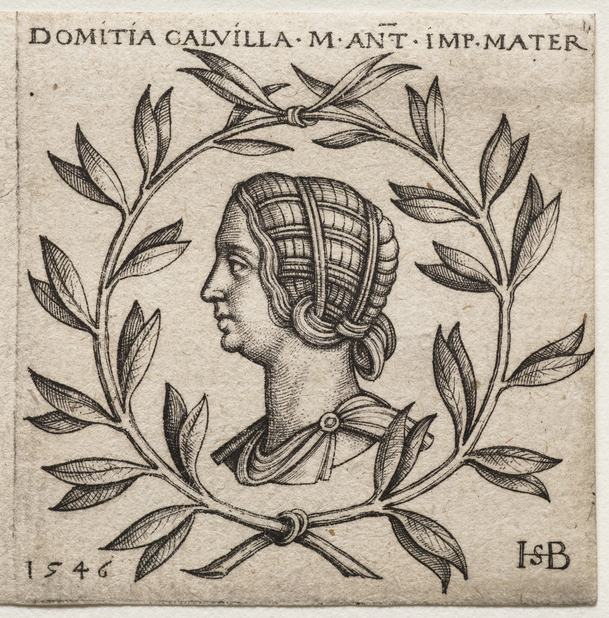 Bust of Domitia Calvilla, detail