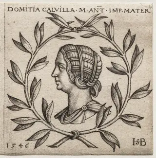 Bust of Domitia Calvilla, by Sebald Beham, 1546