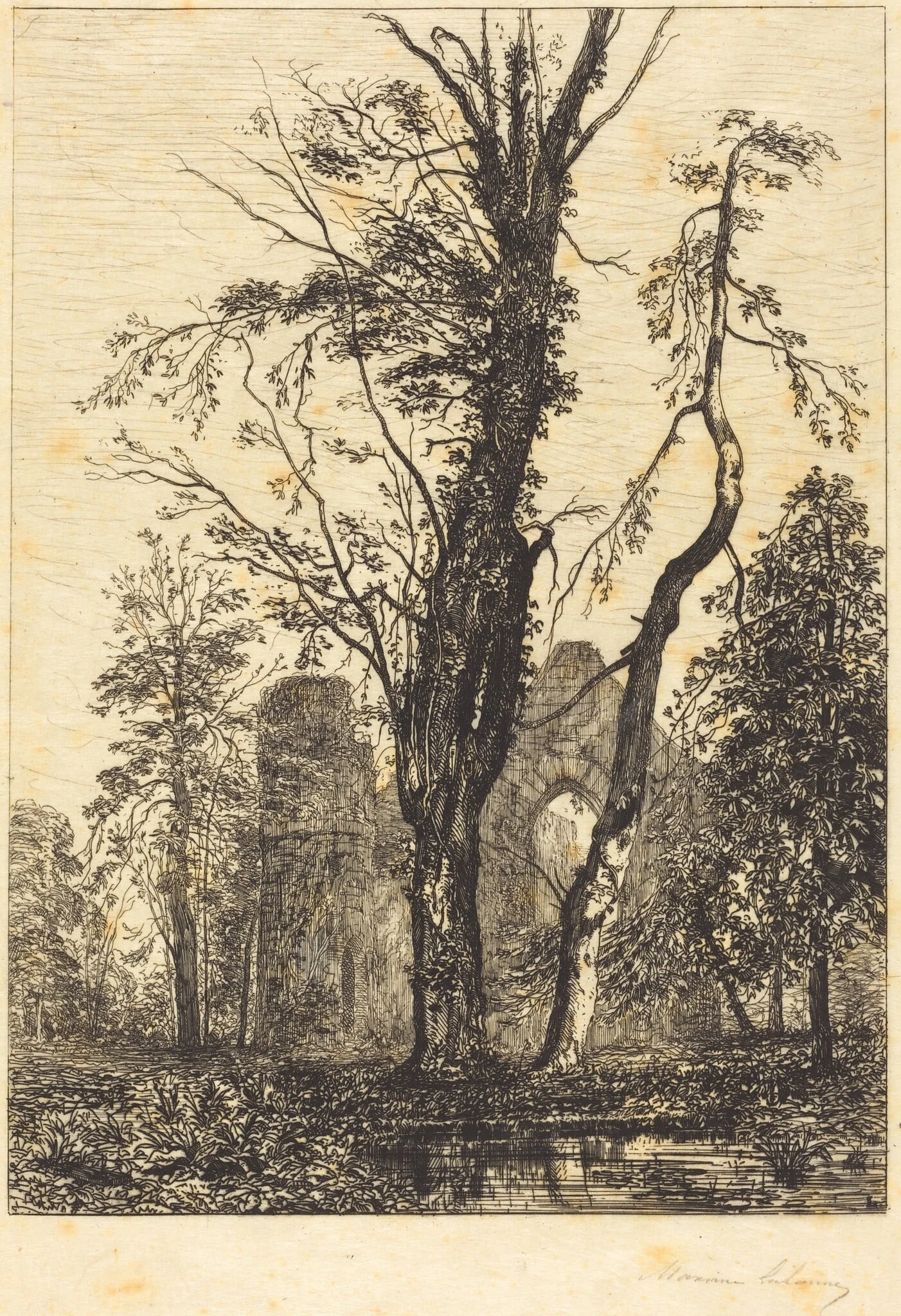 Dans un parc, detail