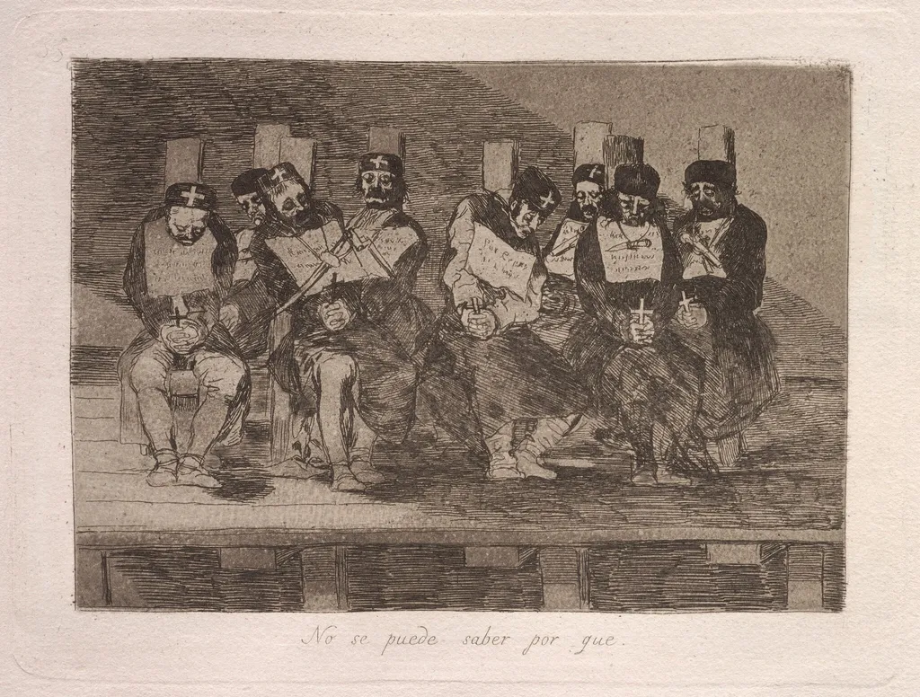 No se puede saber por que (One Can't Tell Why), by Francisco de Goya, ink