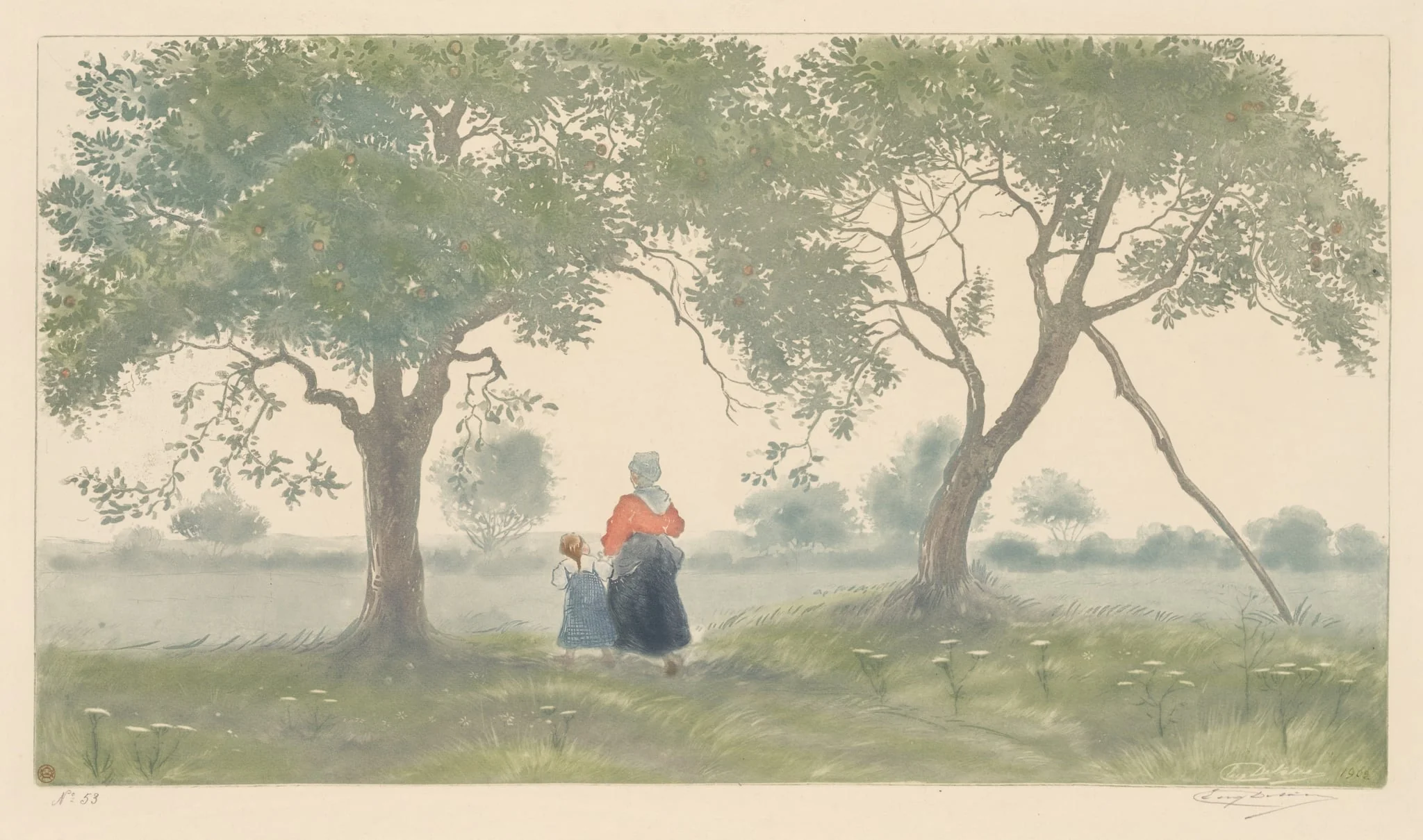 Les Pommiers, detail