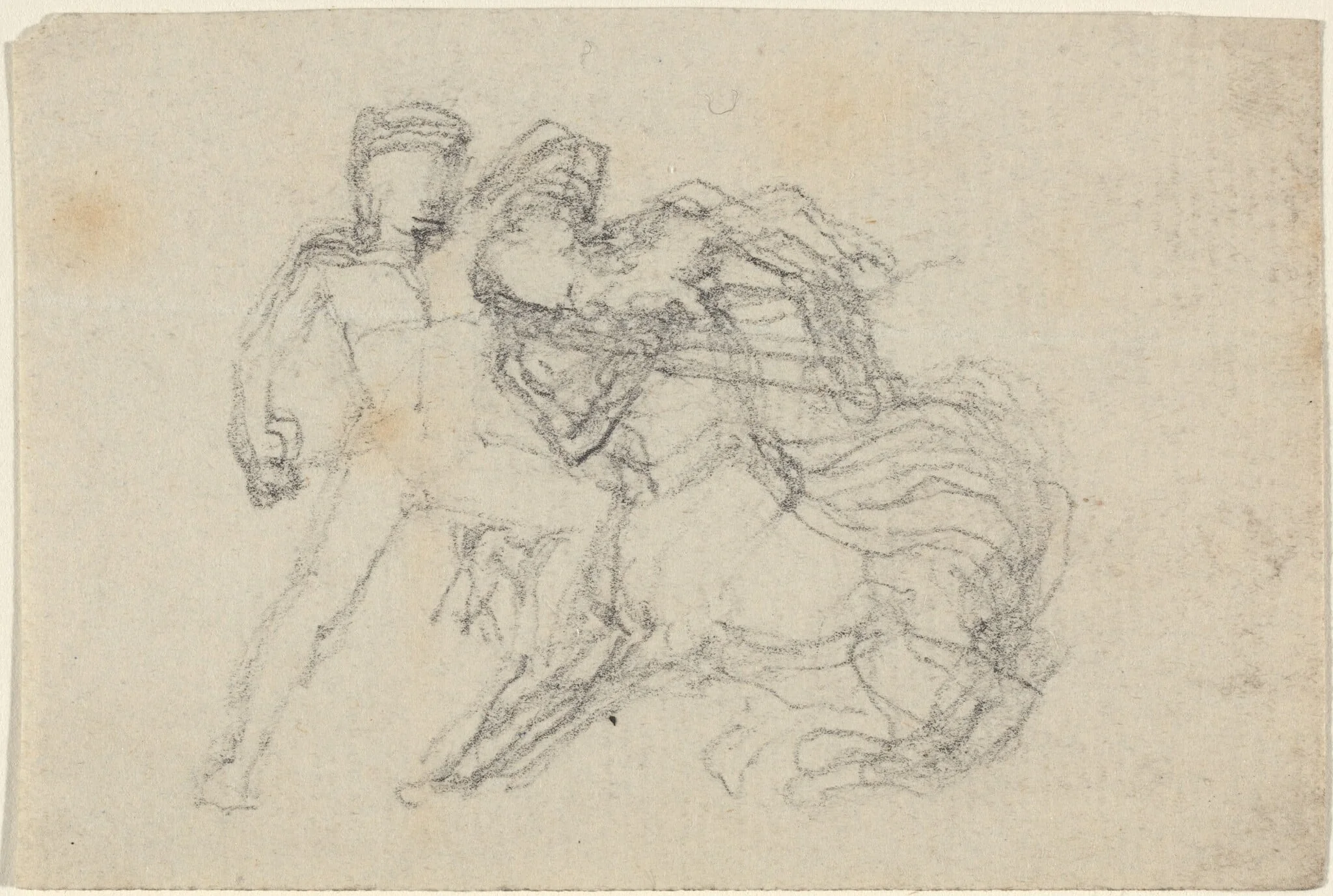 Battle between Man and Centaur, detail