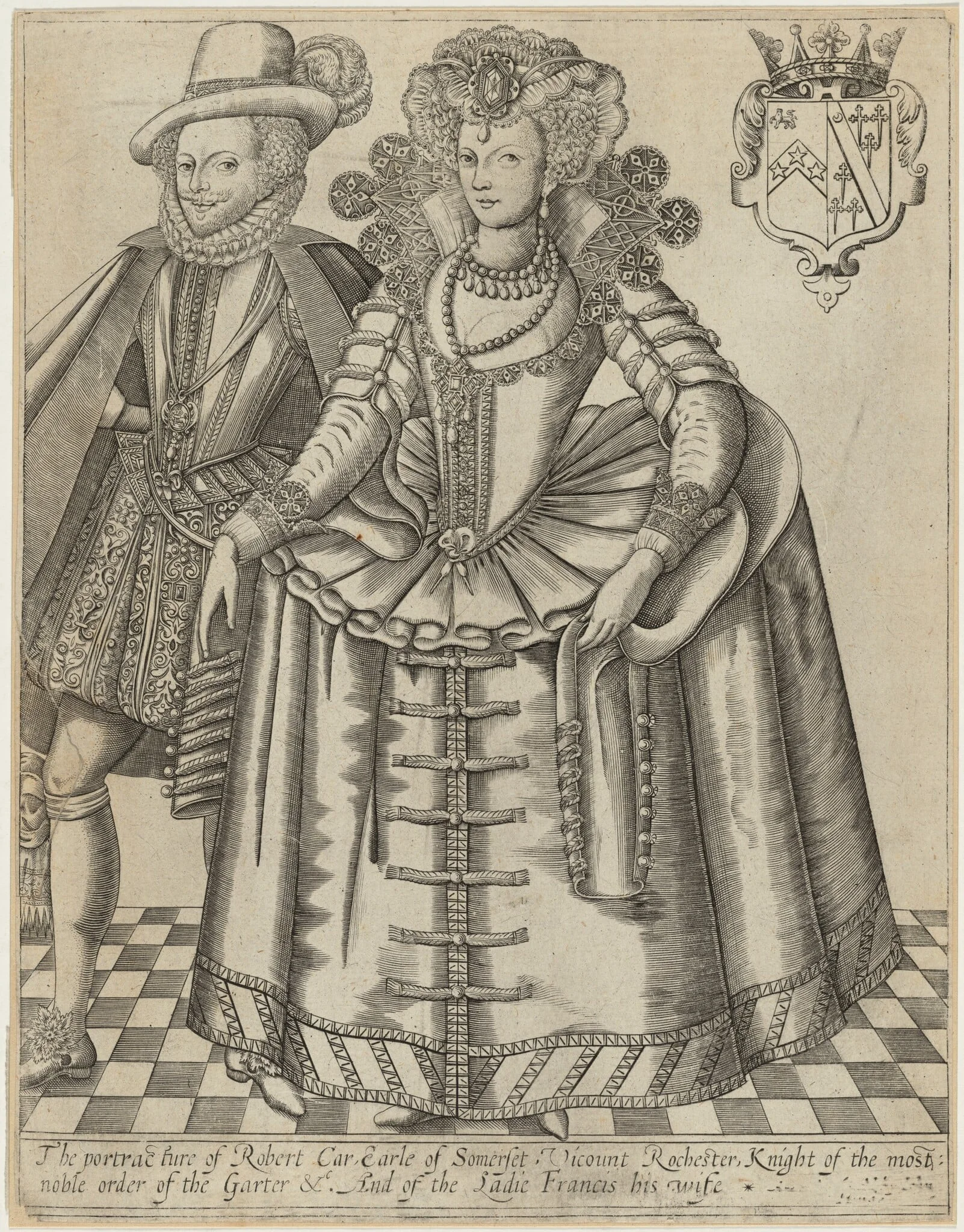 Robert Carr, Earl of Somerset and His Countess, detail