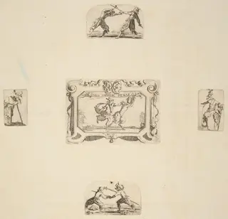 Soldiers, by Stefano Della Bella, ink, 1637