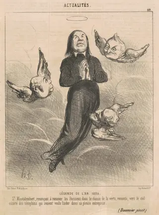 Lègende de l'an 1850, by Honoré Daumier, ink, 1850