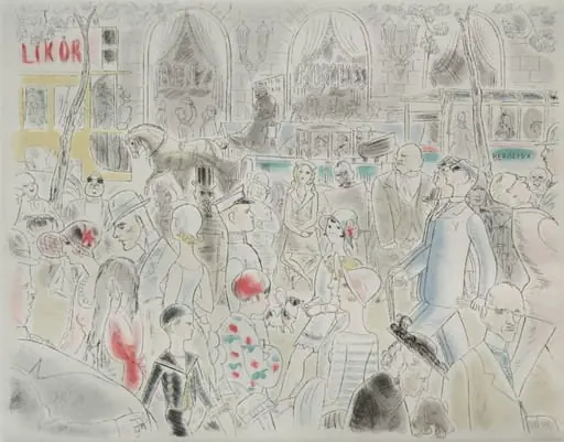 Streets and Fares of Berlin: Under the Linden Trees, by Charles Laborde, 1930