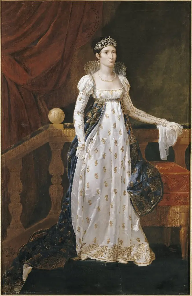 Elisa Bonaparte-Bacciocchi, Grand Duchess of Tuscany, by Guillaume Guillon-Lethière, oil, 1806