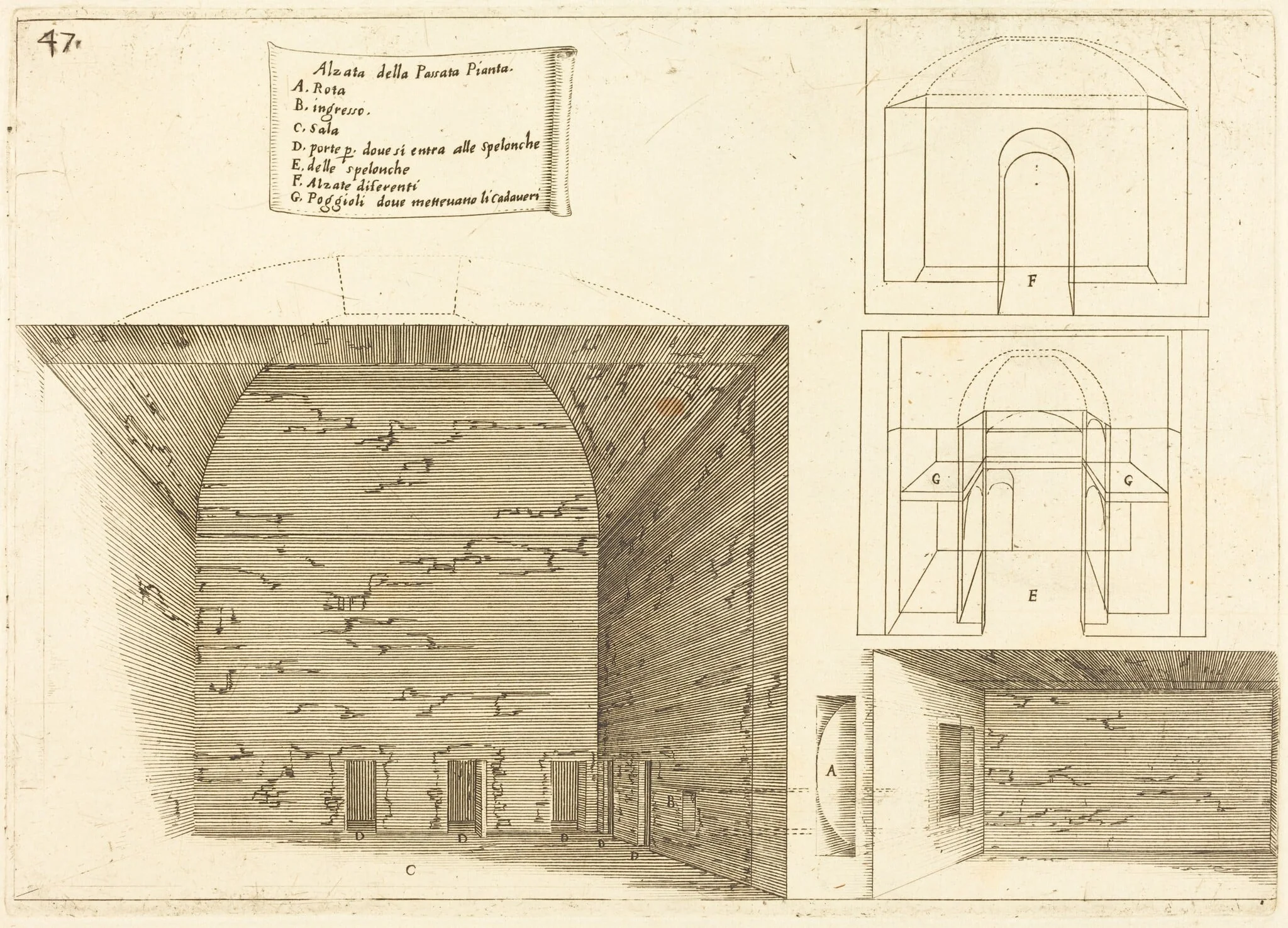 Elevation of a Passage Plan, detail
