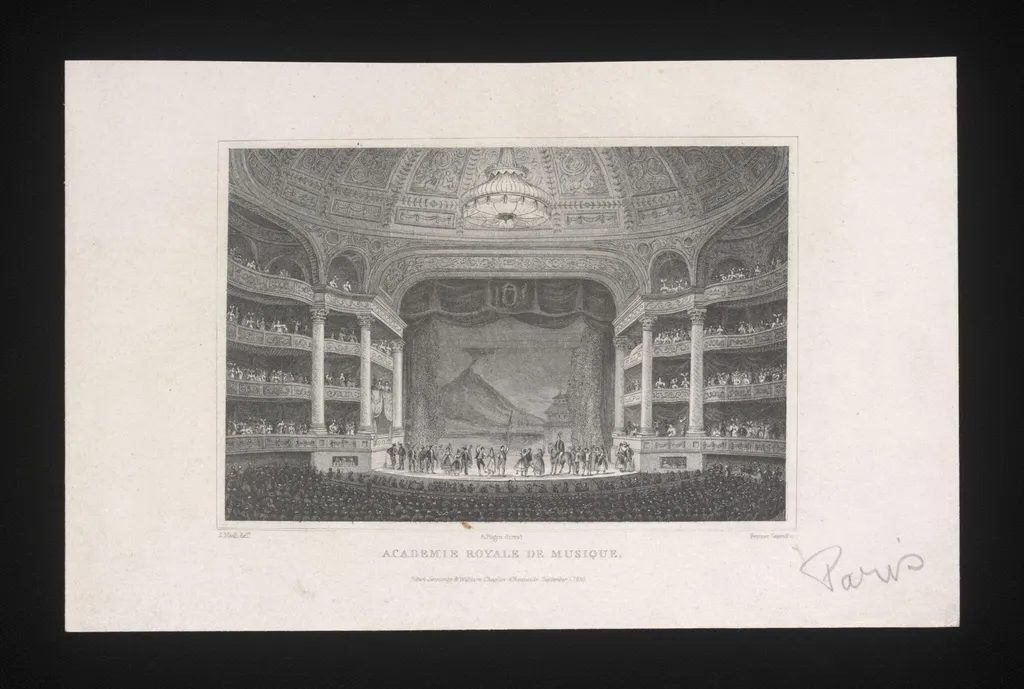 Academie Royale de Musique, by Joseph Nash, 1