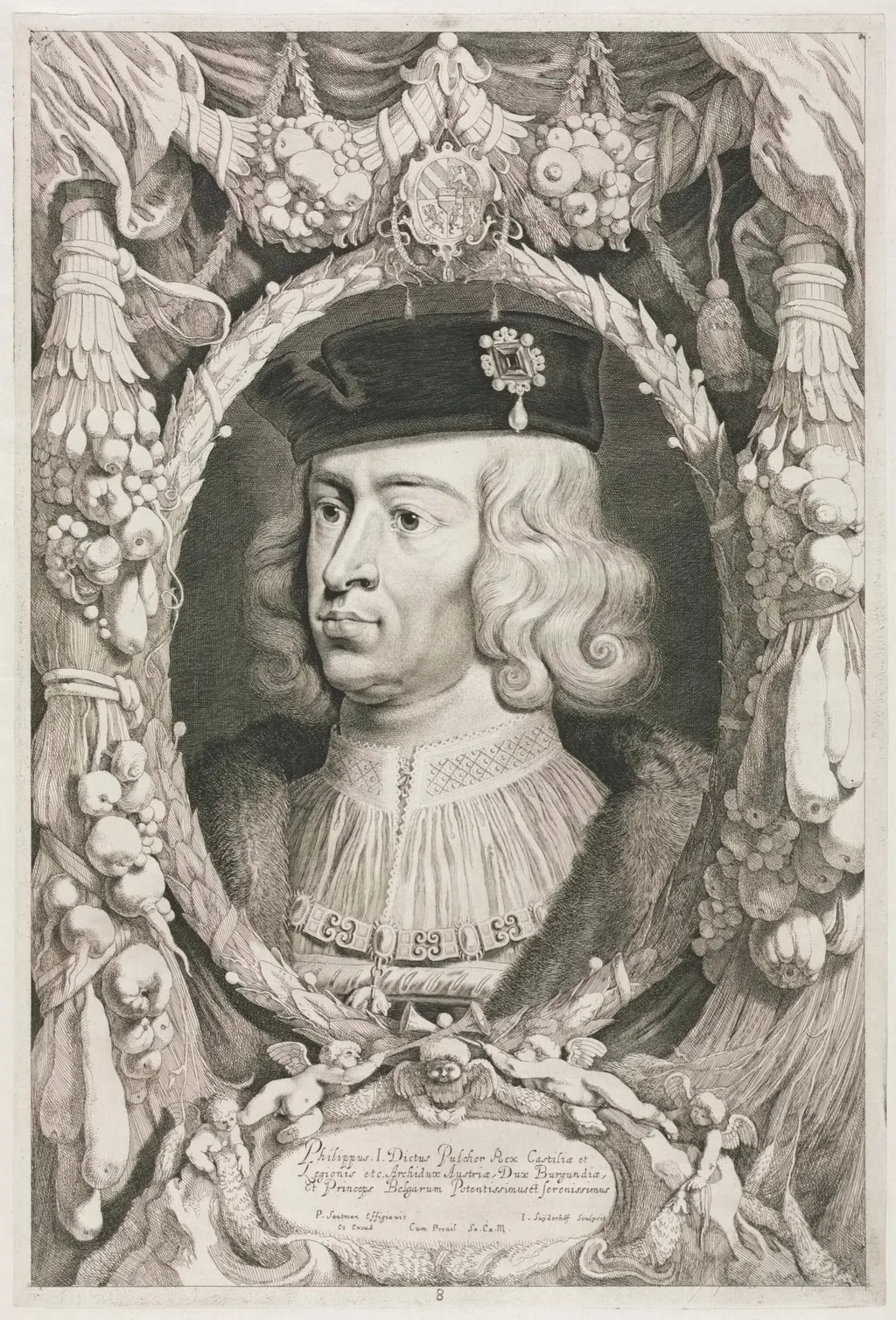 The Dukes of Burgundy:  No. 8.  Portrait of Philippe I (the Handsome) of Castile, by Jonas Suyderhoff, 1659