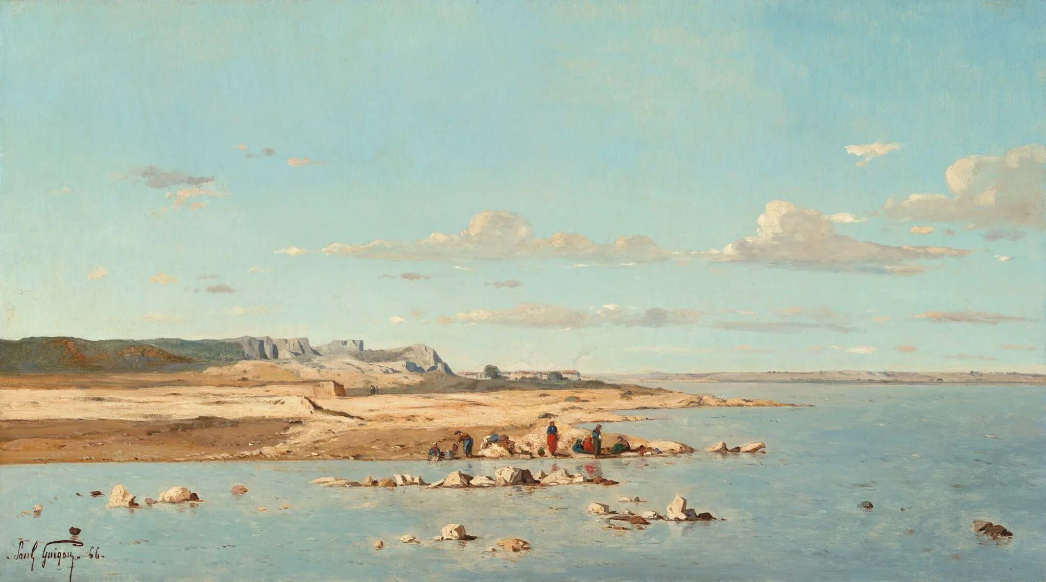 Washerwomen on the Banks of the Durance, detail