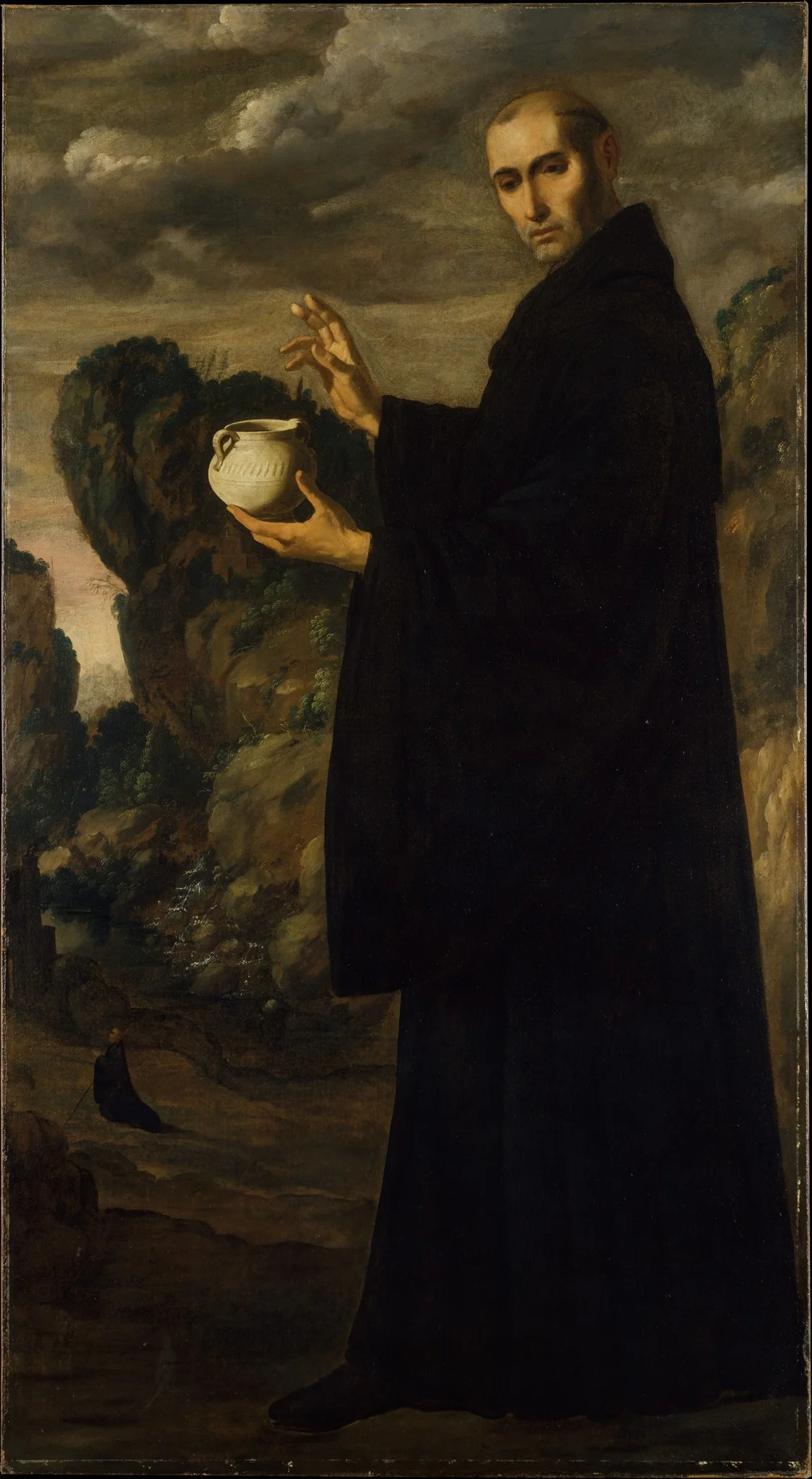 Saint Benedict, detail