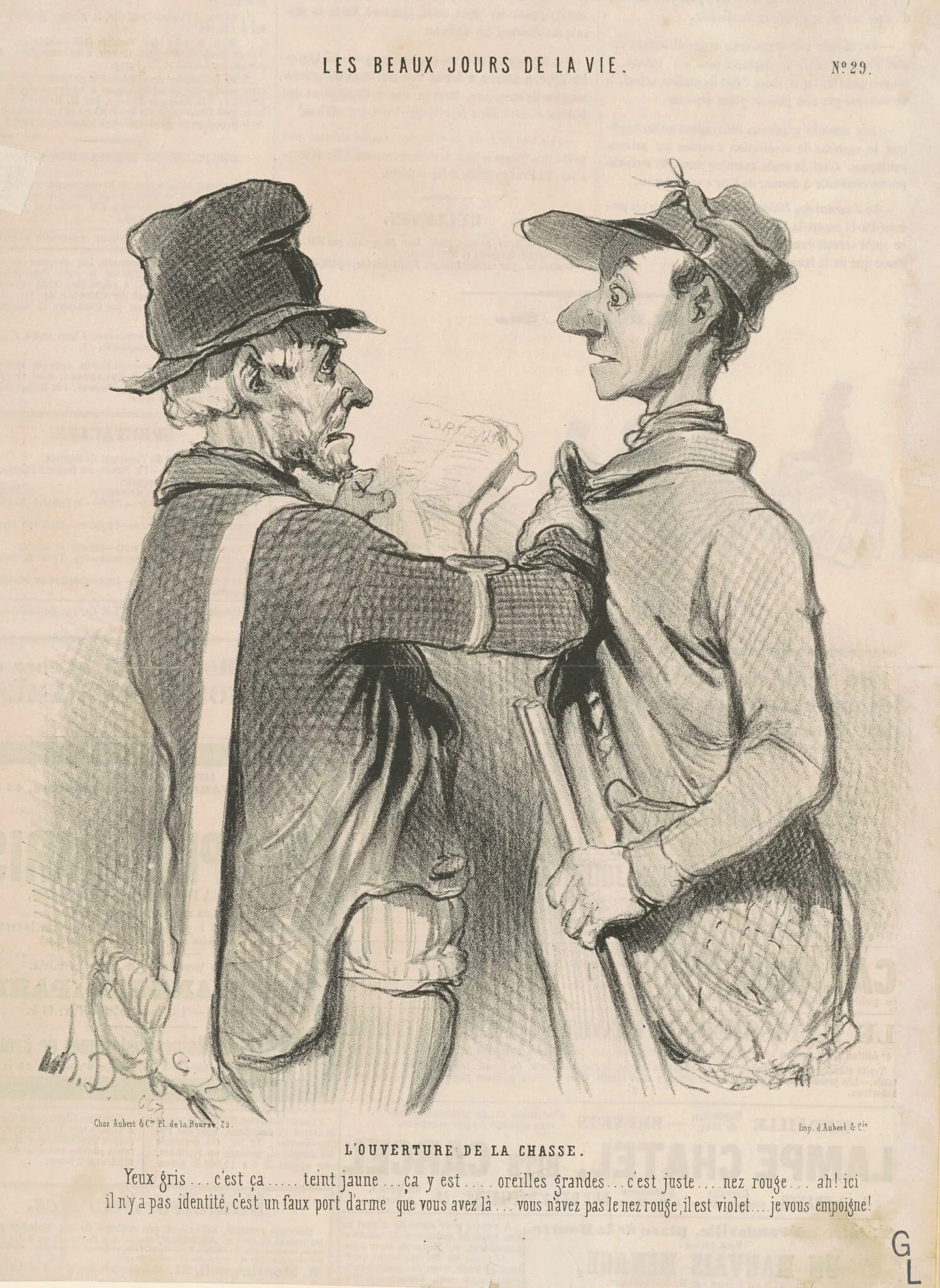 L'ouverture de la chasse, detail