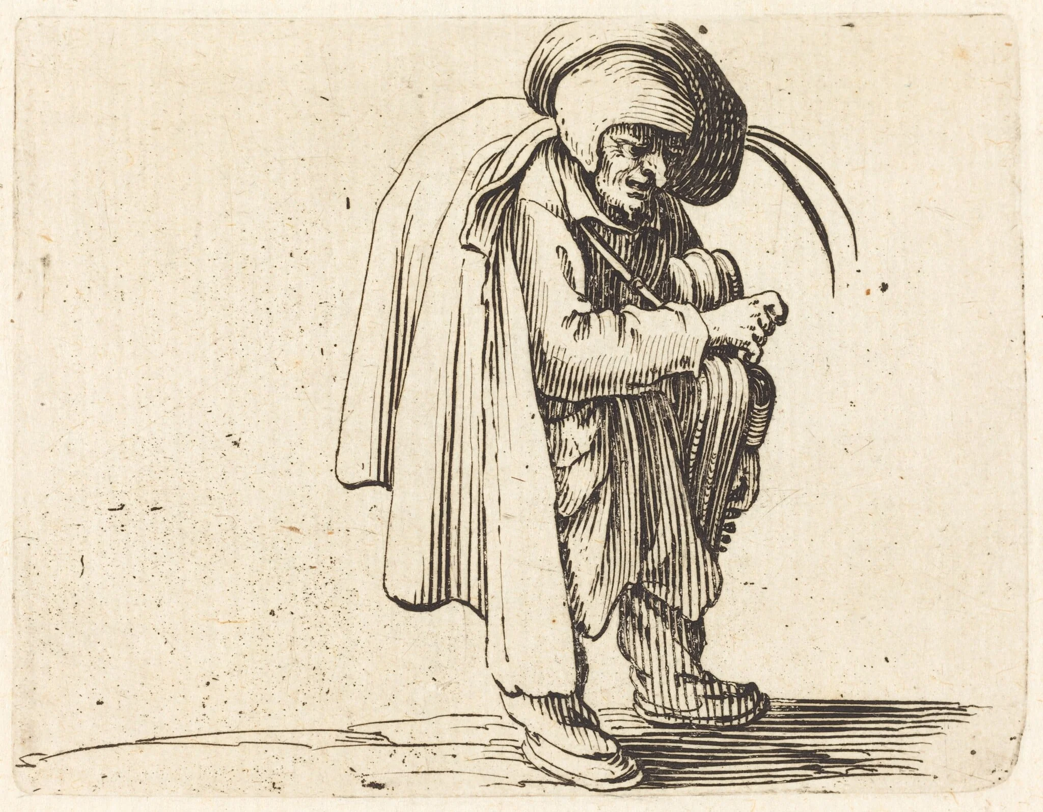 The Hurdy-Gurdy Player, detail