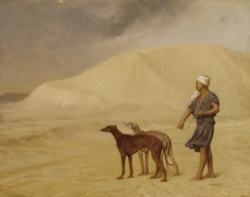 On the Desert, by Jean Léon Gérôme, oil, 1867