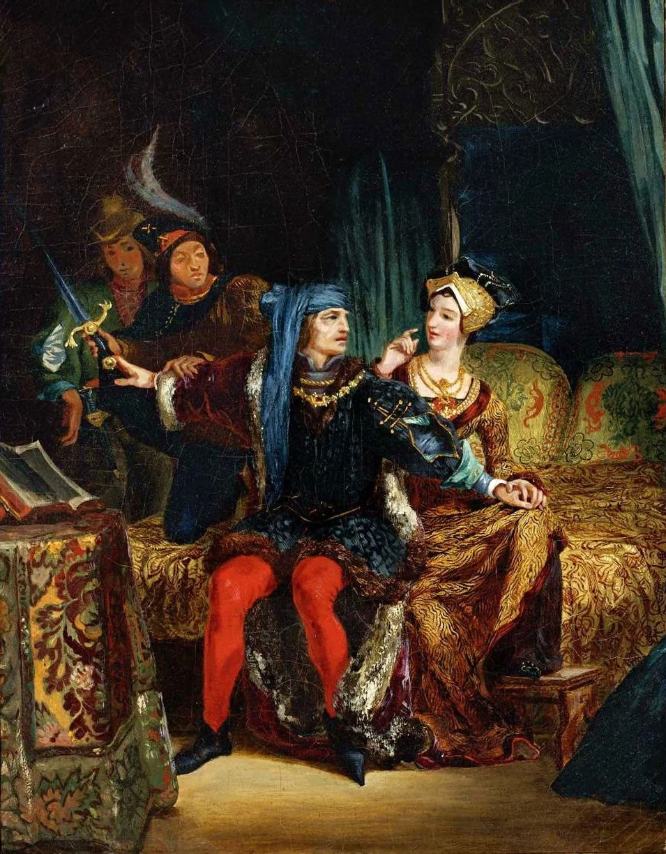 Charles VI et Odette de Champdivers, detail
