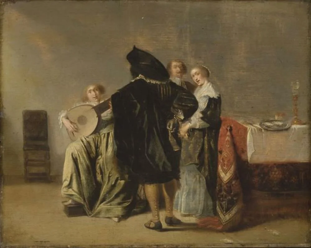 The Lute Player, detail