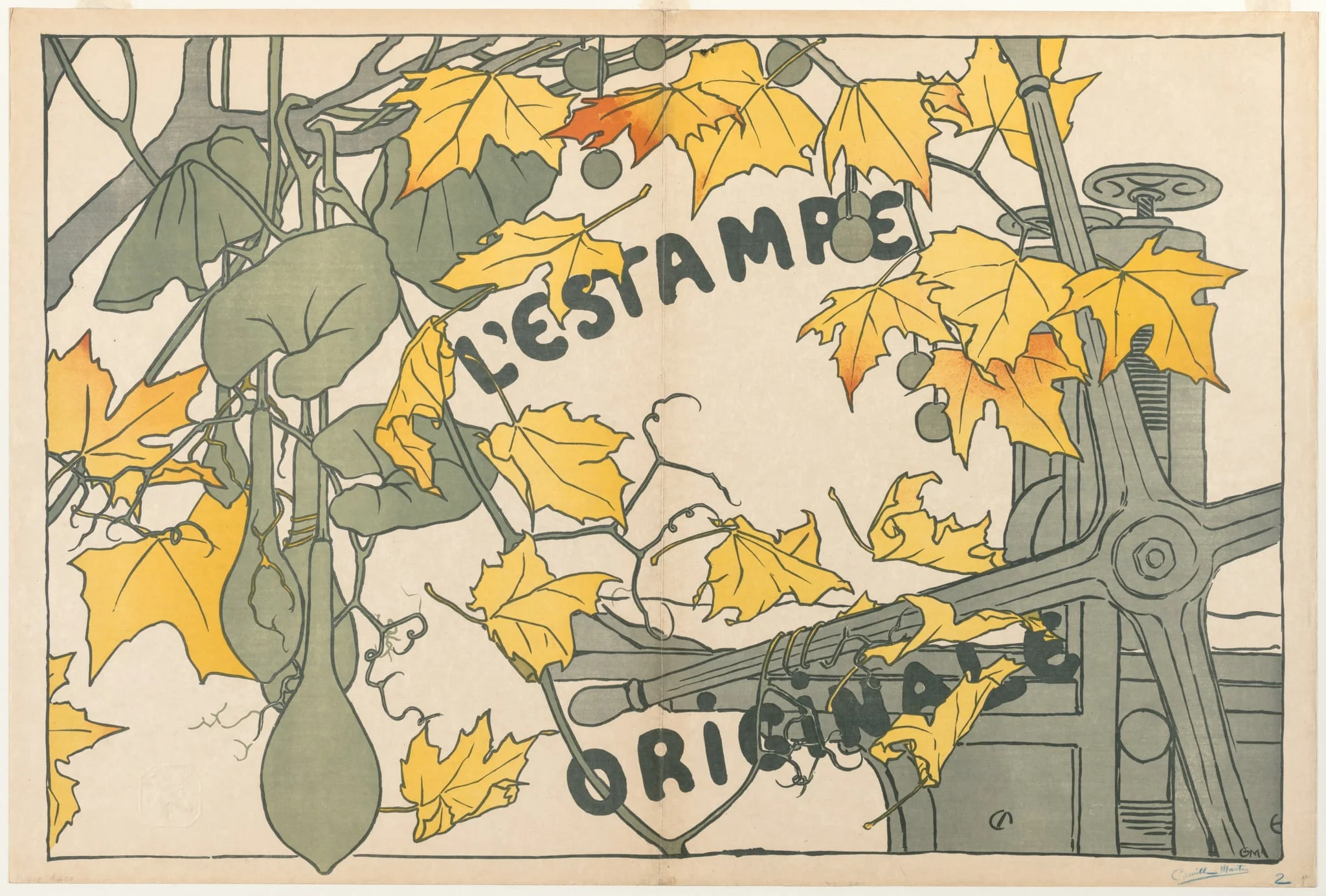 Cover for L'Estampe Originale, detail