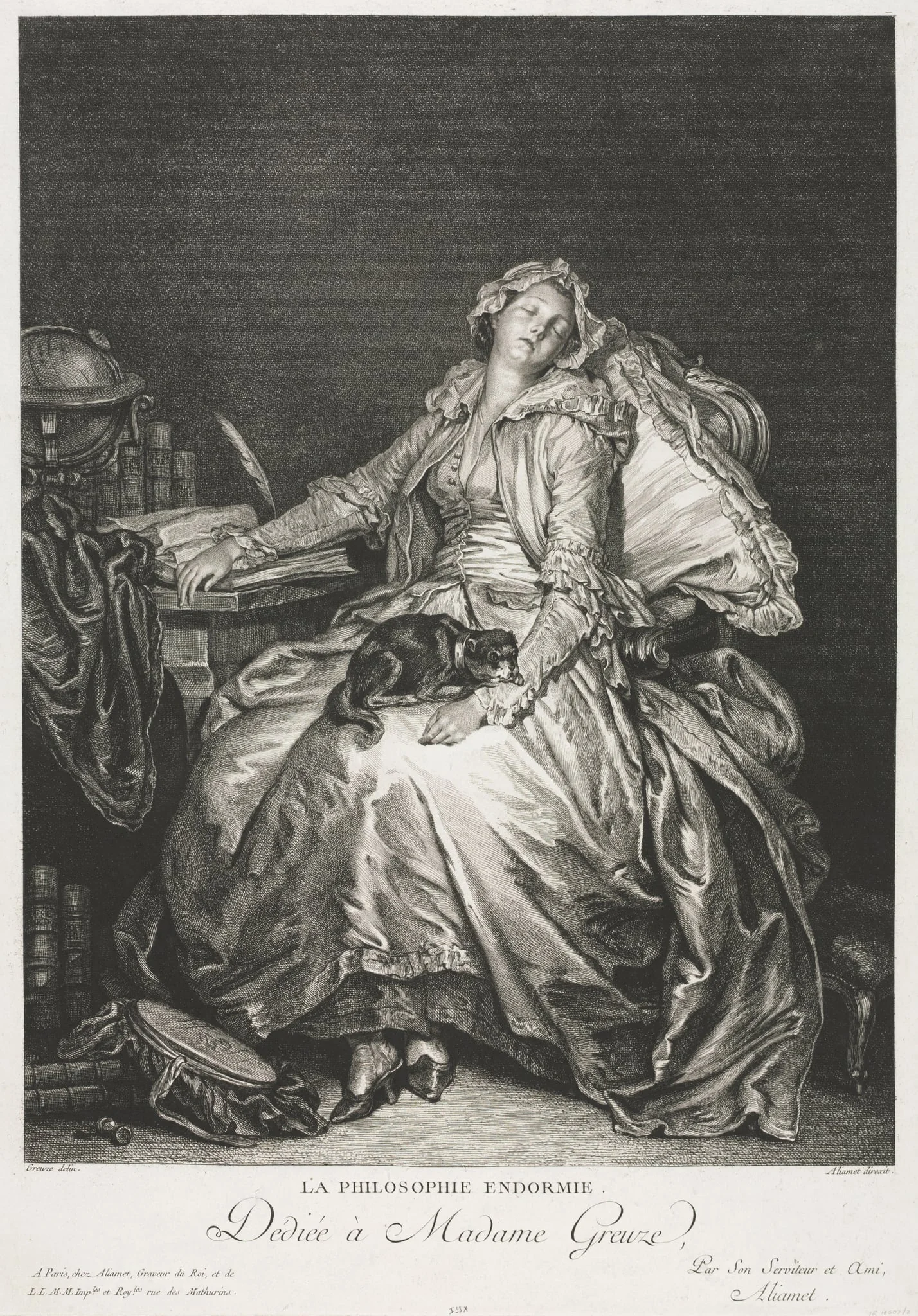 Madame Greuze Asleep, detail