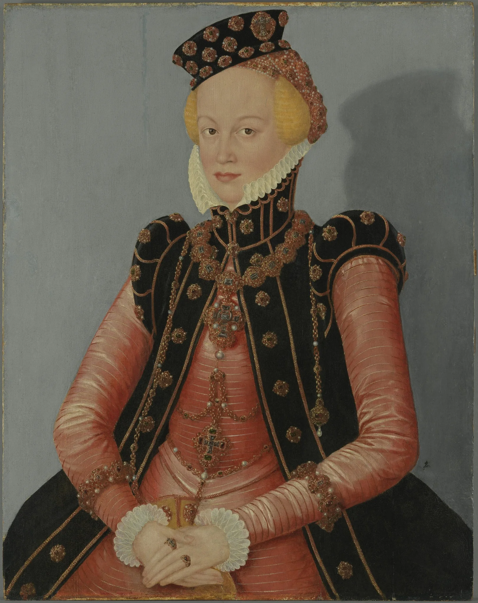 Portrait of a Lady (Margravine Elisabeth von Ansbach-Bayreuth?), detail