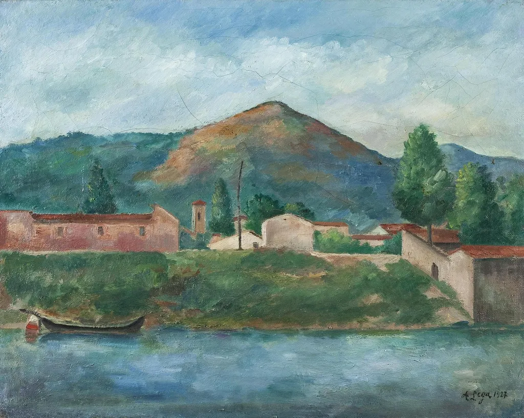 Arno, by Achille Lega, oil, 1927