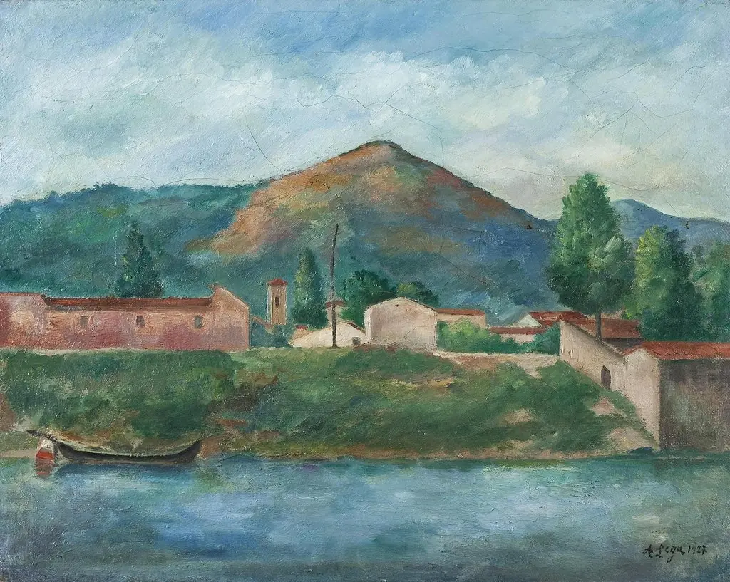 Arno, by Achille Lega, oil, 1927