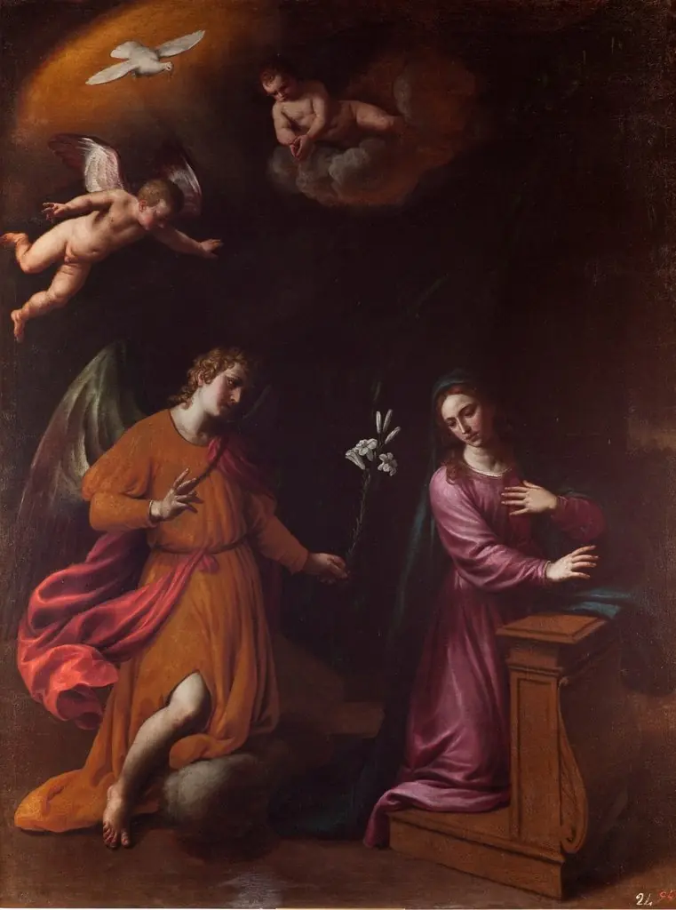 The Annunciation, by Alessandro Turchi, oil, 1631
