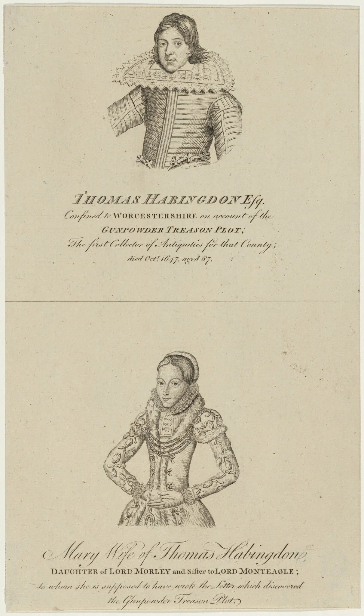 Mary, Wife of Thomas Habingdon, detail