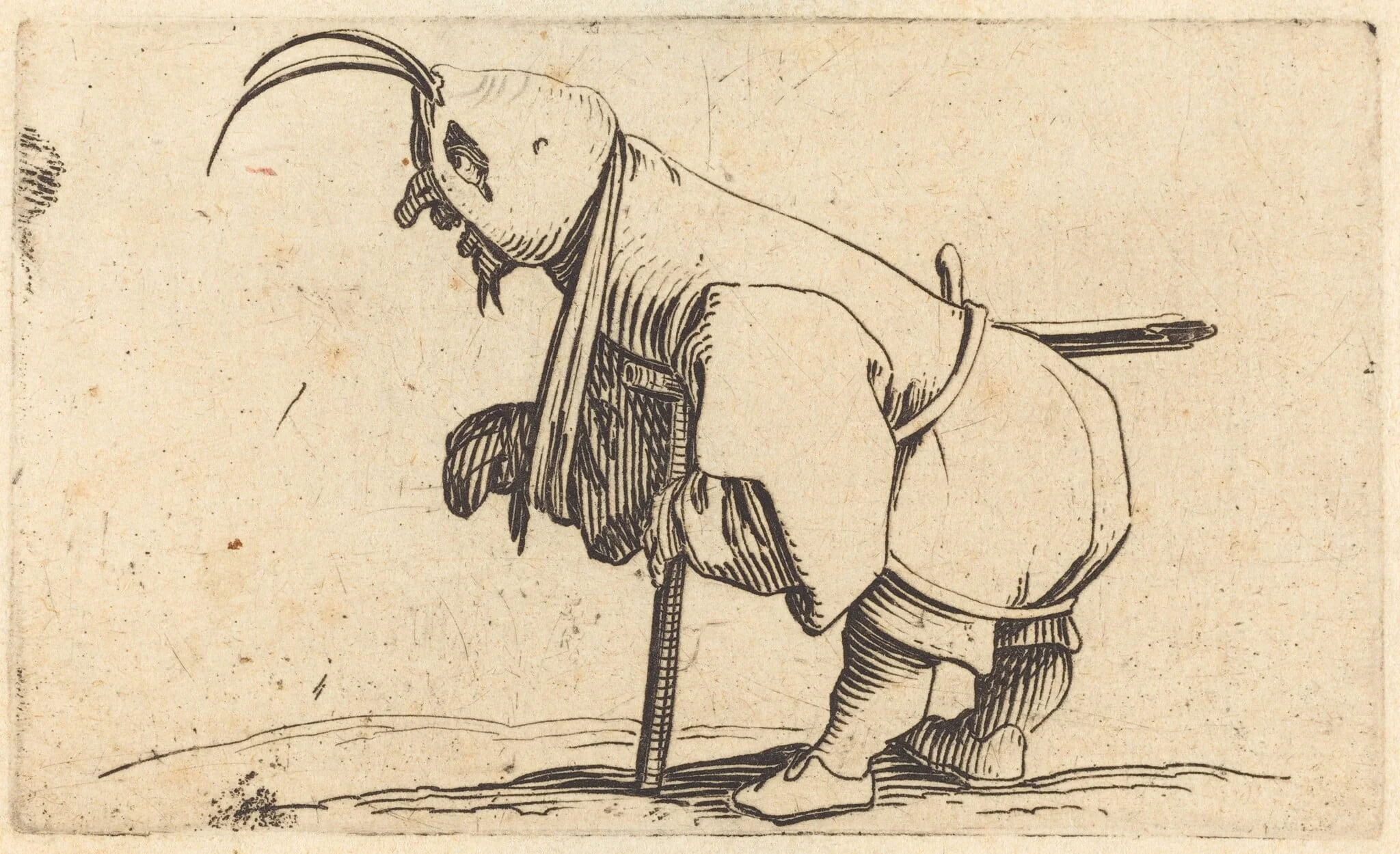 The Hooded Cripple, detail