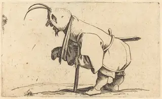 The Hooded Cripple, by Jacques Callot, ink, 1622